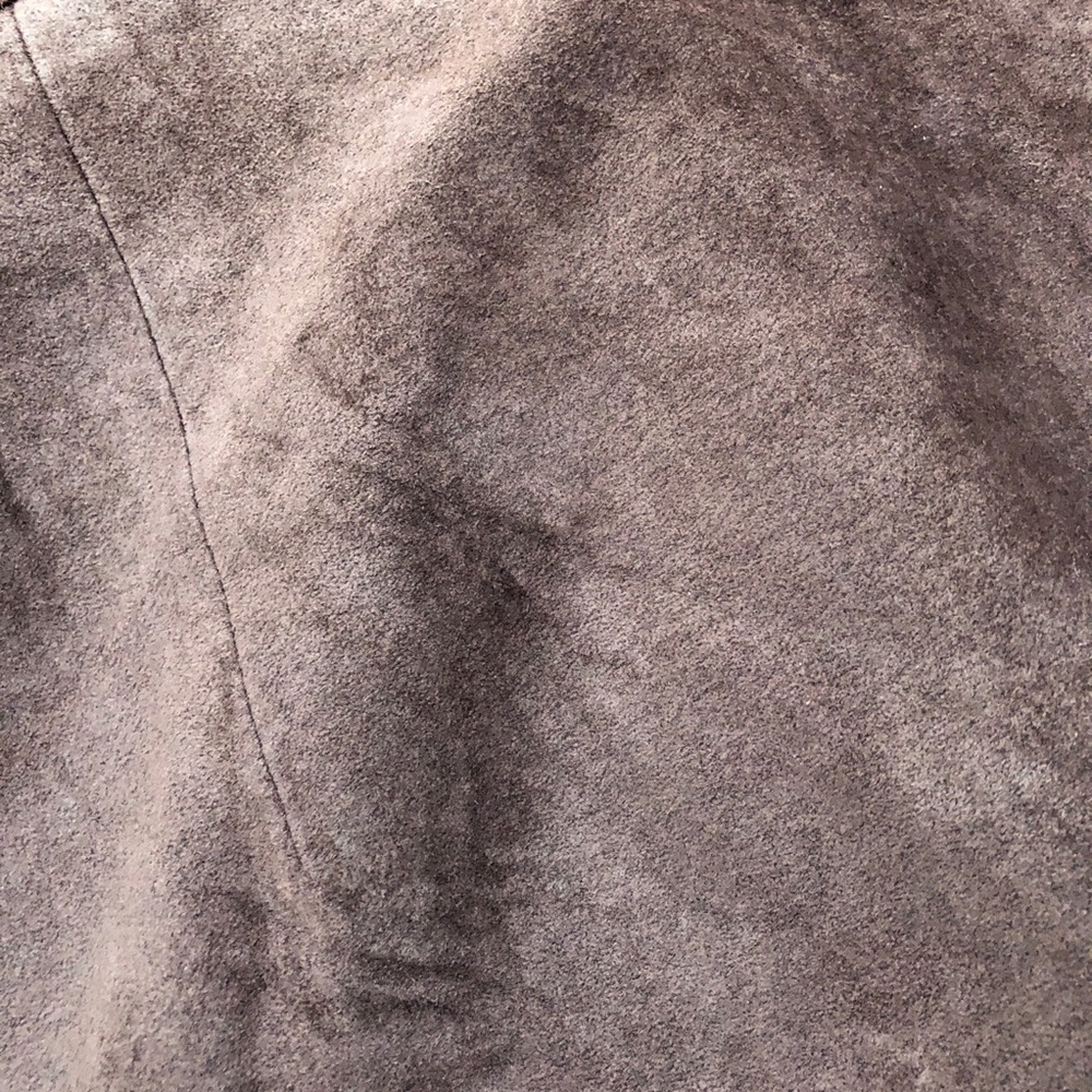 Vintage Ann Taylor brown suede midi pencil skirt 4 - Picture 5 of 7